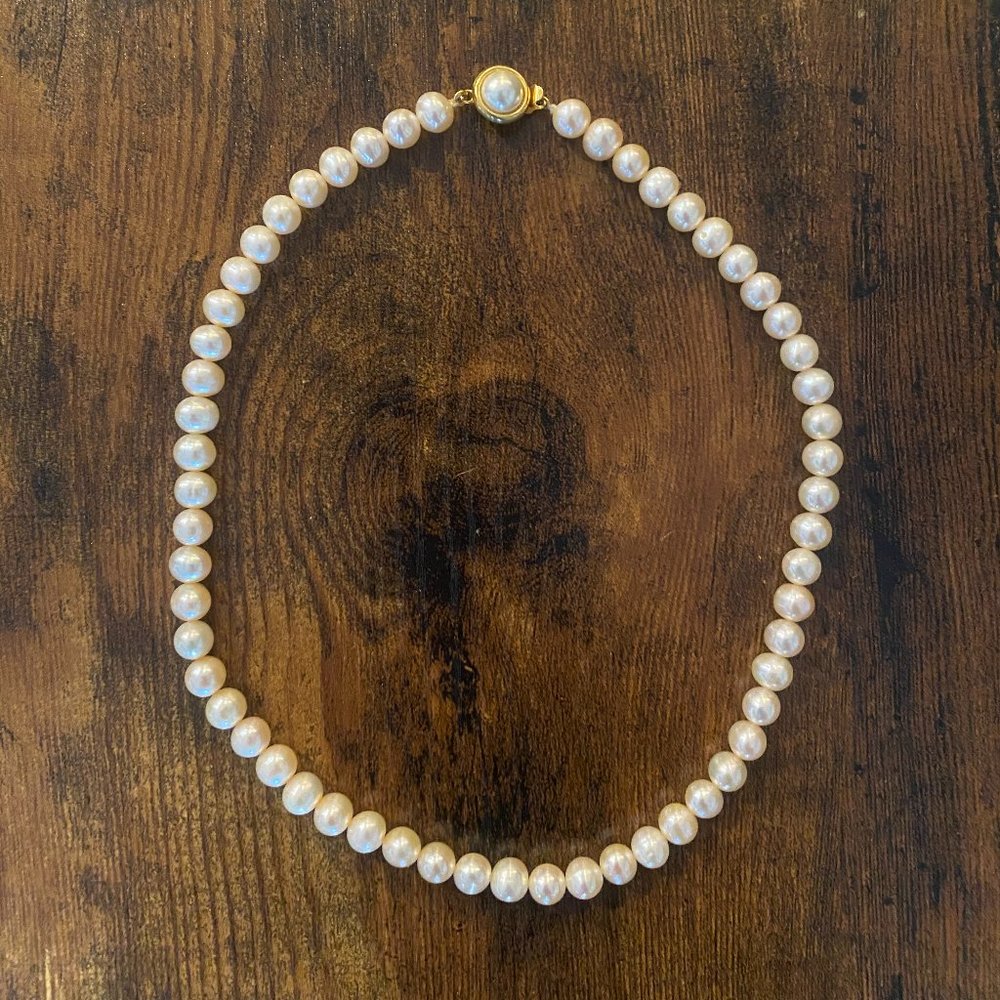 Authentic Pearl Necklace 16"